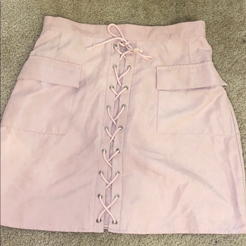 Pink Laced Skirt
